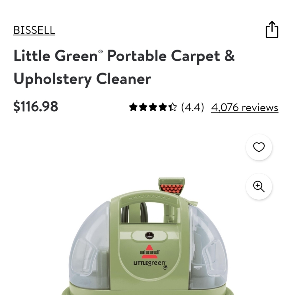 Little Green Machine Carpet Cleaner - Picture 8 of 9